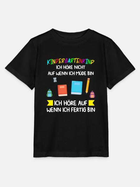 Kindergarten Anfang Kindergartenanfänger Geschenk - Stanley/Stella Kinder T-Shirt MINI CREATOR - Schwarz