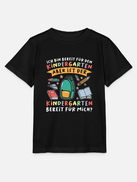 Kindergarten Anfang Kindergartenanfänger Geschenk - Stanley/Stella Kinder T-Shirt MINI CREATOR  - Schwarz