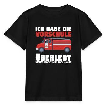 Vorschule Feuerwehr Vorschule Abschluss Geschenk - Stanley/Stella Kinder T-Shirt MINI CREATOR  - Schwarz - Vorne - Mikhail (115cm)