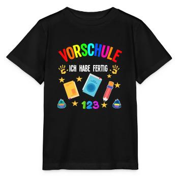 Vorschule Abschluss Vorschüler Geschenk - Stanley/Stella Kinder T-Shirt MINI CREATOR  - Schwarz - Vorne - Mikhail (115cm)