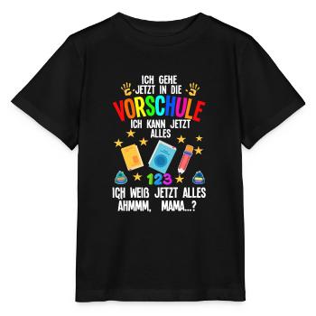 Vorschule Anfang Vorschüler Geschenk - Stanley/Stella Kinder T-Shirt MINI CREATOR  - Schwarz - Vorne - Mikhail (115cm)