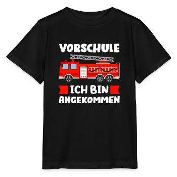 Vorschule Feuerwehr Vorschüler Geschenk - Stanley/Stella Kinder T-Shirt MINI CREATOR  - Schwarz - Vorne - Mikhail (115cm)