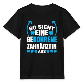 Zahn Zahnarzt Bohren Zahn Geschenk - Stanley/Stella Kinder T-Shirt MINI CREATOR  - Schwarz - Vorne - Mikhail (115cm)