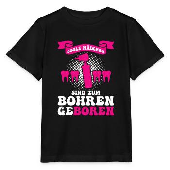 Zahn Zahnarzt Bohren Zahn Geschenk - Stanley/Stella Kinder T-Shirt MINI CREATOR  - Schwarz - Vorne - Mikhail (115cm)