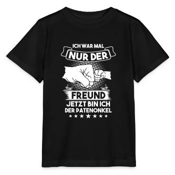 Patenonkel Pate Taufe Geschenk - Stanley/Stella Kinder T-Shirt MINI CREATOR  - Schwarz - Vorne - Mikhail (115cm)