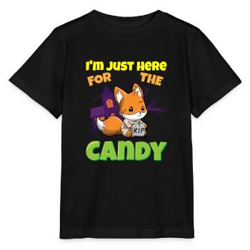 I'm Just Here For The Candy Scary Halloween Beast - Stanley/Stella Kinder T-Shirt MINI CREATOR  - Schwarz - Vorne - Mikhail (115cm)
