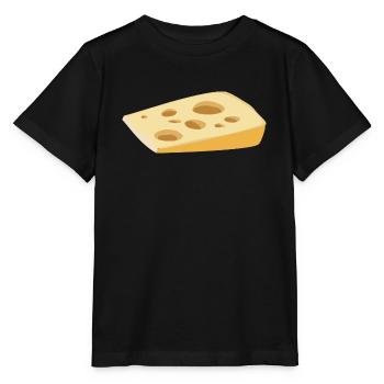 cheese kaese milch milk cow kuh2 - Stanley/Stella Kinder T-Shirt MINI CREATOR  - Schwarz - Vorne - Mikhail (115cm)