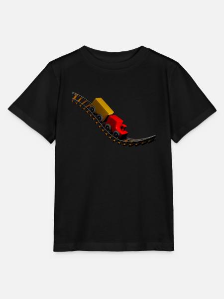 Spielzeugeisenbahn - Stanley/Stella Kinder T-Shirt MINI CREATOR  - Schwarz