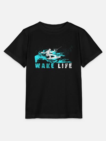Wakeboarder Geschenk Wakeboard Wasserski - Stanley/Stella Kinder T-Shirt MINI CREATOR - Schwarz