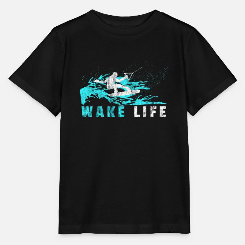 Wakeboarder Geschenk Wakeboard Wasserski - Stanley/Stella Kinder T-Shirt MINI CREATOR  - Schwarz