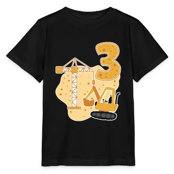 3e cadeau d'anniversaire - T-shirt bio MINI CREATOR Stanley/Stella Enfant - noir - Devant - Mikhail (115cm)