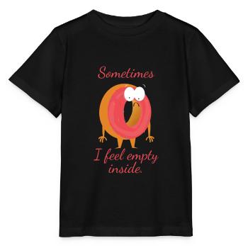 Je me sens parfois vide Donut cadeau vide - T-shirt bio MINI CREATOR Stanley/Stella Enfant - noir - Devant - Mikhail (115cm)