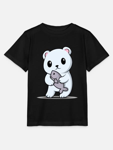 Eisbär - Stanley/Stella Kinder T-Shirt MINI CREATOR  - Schwarz