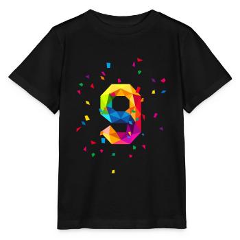 Birthday birthday 9 nine - Stanley/Stella MINI CREATOR Kids’ T-Shirt - black - Front - Mikhail (115cm)