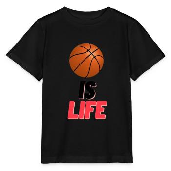 Basket IS LIFE - Stanley/Stella Kinder T-Shirt MINI CREATOR  - Schwarz - Vorne - Mikhail (115cm)