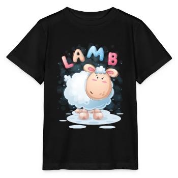 Agneau - T-shirt bio MINI CREATOR Stanley/Stella Enfant - noir - Devant - Mikhail (115cm)