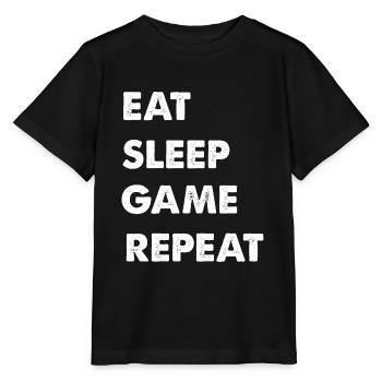 Game Game - Stanley/Stella Kinder T-Shirt MINI CREATOR  - Schwarz - Vorne - Mikhail (115cm)