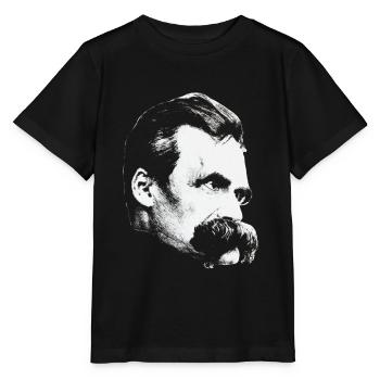 Friedrich Nietzsche Philosophie T-Shirt - T-shirt bio MINI CREATOR Stanley/Stella Enfant - noir - Devant - Mikhail (115cm)