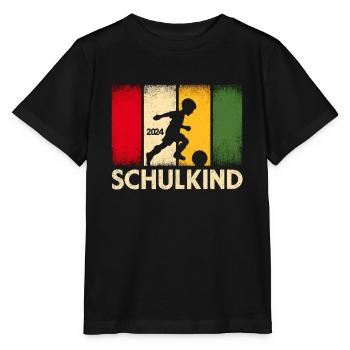 Schulkind 2024 Fußballspieler Fußballer - Stanley/Stella Kinder T-Shirt MINI CREATOR  - Schwarz - Vorne - Mikhail (115cm)