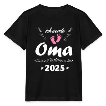 I'm going to be Grandma 2025 Grandma-to-be 2025 surprise - Stanley/Stella MINI CREATOR Kids’ T-Shirt - black - Front - Mikhail (115cm)