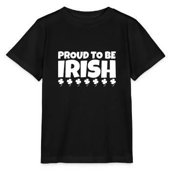Proud To Be Irish Ireland Irish Shamrock - Stanley/Stella MINI CREATOR Kids’ T-Shirt - black - Front - Mikhail (115cm)