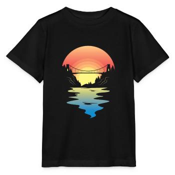Clifton Suspension Bridge - Bristol Bridge Avon - Stanley/Stella MINI CREATOR Kids’ T-Shirt - black - Front - Mikhail (115cm)