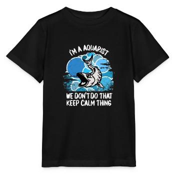 Aquarium Aquarist Fish Ornamental Fish Aquaristics - Stanley/Stella MINI CREATOR Kids’ T-Shirt - black - Front - Mikhail (115cm)
