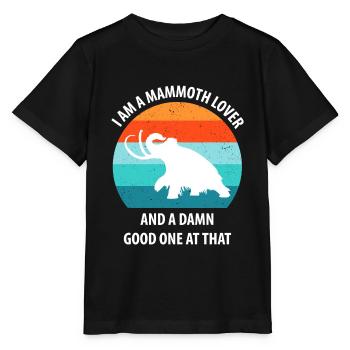 Drôle de mammouth de l’âge de pierre de l’âge de glace Design préhistorique - T-shirt bio MINI CREATOR Stanley/Stella Enfant - noir - Devant - Mikhail (115cm)