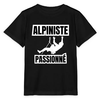 alpiniste passionné - T-shirt bio MINI CREATOR Stanley/Stella Enfant - noir - Devant - Mikhail (115cm)
