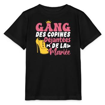 Gang des copines déjantées de la mariée Cadeau - T-shirt bio MINI CREATOR Stanley/Stella Enfant - noir - Devant - Mikhail (115cm)