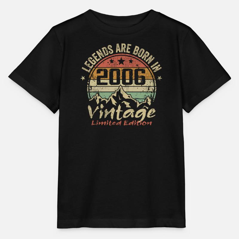 Les Légendes Sont Nées En 2006 - 2006 - T-shirt bio MINI CREATOR Stanley/Stella Enfant - noir