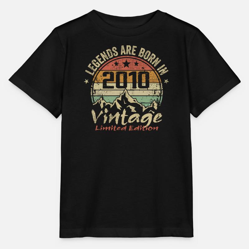 Die Legenden wurden in den Jahren 2010 - 2010 geboren - Stanley/Stella Kinder T-Shirt MINI CREATOR - Schwarz