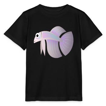 fish fish animal tiere1415 - Stanley/Stella Kinder T-Shirt MINI CREATOR  - Schwarz - Vorne - Mikhail (115cm)