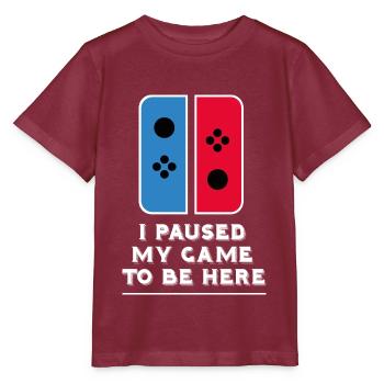 Gamer Konsole Switch spielen Game Videospiel Idee - Stanley/Stella Kinder T-Shirt MINI CREATOR  - Burgunderrot - Vorne - Kain (125cm)