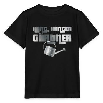 Hart, härter, Gärtner - Stanley/Stella Kinder T-Shirt MINI CREATOR  - Schwarz - Vorne - Mikhail (115cm)
