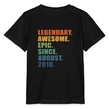 13e anniversaire, août 2010, 13e anniversaire - T-shirt bio MINI CREATOR Stanley/Stella Enfant - noir - Devant - Mikhail (115cm)