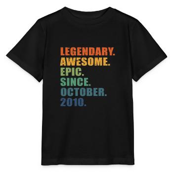 13e anniversaire, octobre 2010, 13e anniversaire - T-shirt bio MINI CREATOR Stanley/Stella Enfant - noir - Devant - Mikhail (115cm)