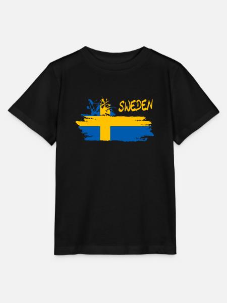 Sweden Schweden - Stanley/Stella Kinder T-Shirt MINI CREATOR - Schwarz
