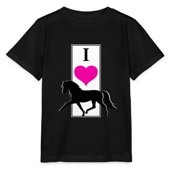 Cheval Cheval Équitation Poney Western Shirt - T-shirt bio MINI CREATOR Stanley/Stella Enfant - noir - Devant - Mikhail (115cm)