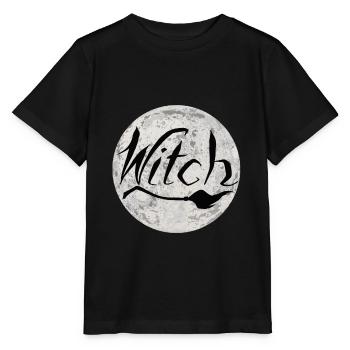 Hexenbesen Hexen lustige Sprüche Bilder Halloween - Stanley/Stella Kinder T-Shirt MINI CREATOR  - Schwarz - Vorne - Mikhail (115cm)