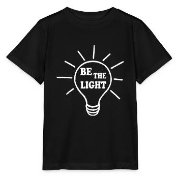 Be the light - Stanley/Stella MINI CREATOR Kids’ T-Shirt - black - Front - Mikhail (115cm)