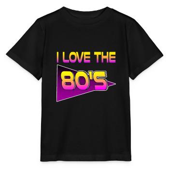 J'aime les années 80 Vintage Retro 80s - T-shirt bio MINI CREATOR Stanley/Stella Enfant - noir - Devant - Mikhail (115cm)