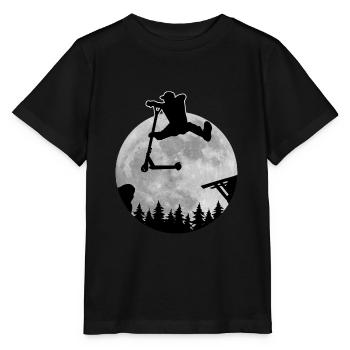 Escooter scooter Stunt Trick Lune - T-shirt bio MINI CREATOR Stanley/Stella Enfant - noir - Devant - Mikhail (115cm)