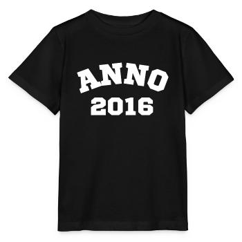 Anno 2016 Geburtstag Geburtsjahr - Stanley/Stella Kinder T-Shirt MINI CREATOR  - Schwarz - Vorne - Mikhail (115cm)