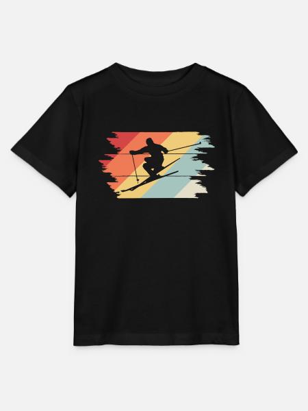 Skifahren Ski Skiing - Stanley/Stella Kinder T-Shirt MINI CREATOR  - Schwarz