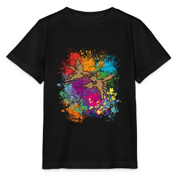 Deux hirondelles | deux hirondelles - T-shirt bio MINI CREATOR Stanley/Stella Enfant - noir - Devant - Mikhail (115cm)
