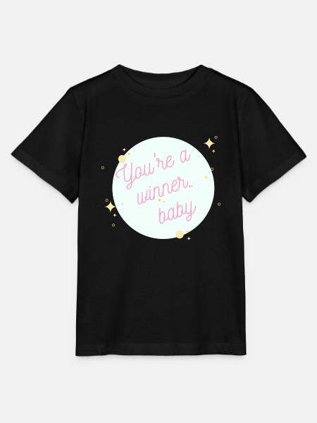Du bist ein Gewinner-Baby - Stanley/Stella Kinder T-Shirt MINI CREATOR  - Schwarz