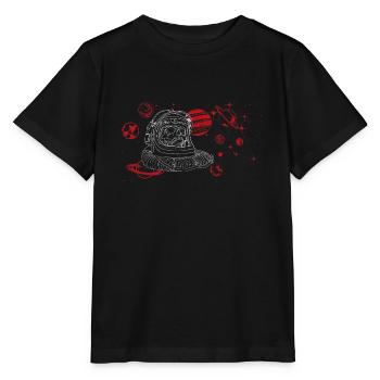 cri silencieux dans l'espace, blanc - T-shirt bio MINI CREATOR Stanley/Stella Enfant - noir - Devant - Mikhail (115cm)