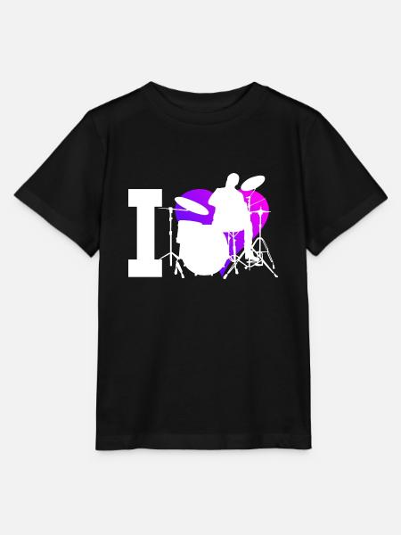 Femmes Batteur Batterie Batterie Percussions - T-shirt bio MINI CREATOR Stanley/Stella Enfant - noir