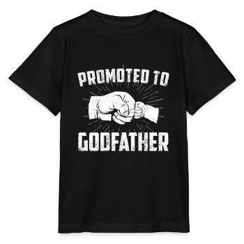 Promoted To Godfather - Stanley/Stella MINI CREATOR Kids’ T-Shirt - black - Front - Mikhail (115cm)